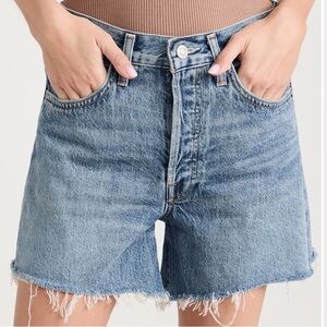 Agolde Parker Long Denim Shorts Women’s 32